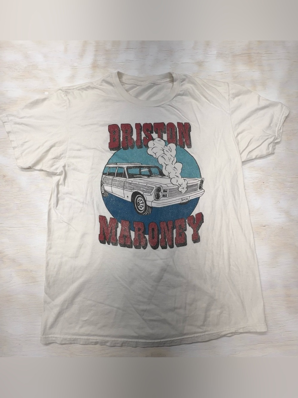 Briston Maroney White Graphic Tee - Men's   Large